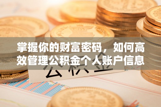 旬邑掌握你的财富密码，如何高效管理公积金个人账户信息