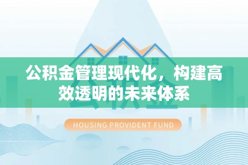 旬邑公积金管理现代化，构建高效透明的未来体系